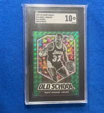 2019-20 Panini Mosaic - Old School Magic Johnson #16 Green Mosaic Prizm SGC 10