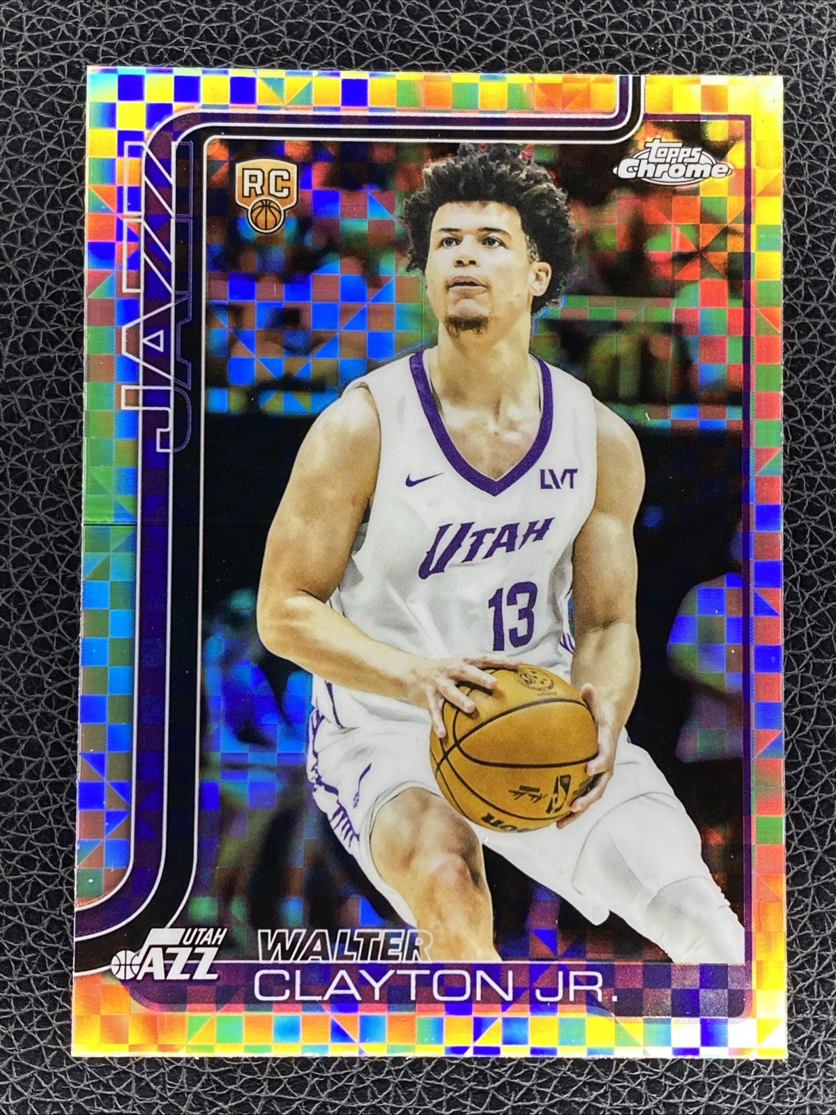 Walter Clayton Jr. RC 2025-26 Topps Chrome X-Fractor Rookie Jazz #268