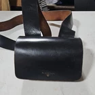 Leather Civil War Reproduction enfield Cartridge Box with Shoulder Strap