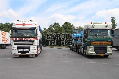 LKW Foto DAF XF Tankwagen Auflieger Niederlande weiß DE GROOT WILSUM! CON #f1fo