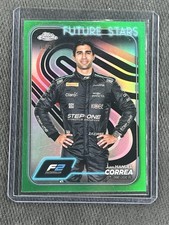 2024 Topps Chrome Formula 1 F1 #34 Juan Manuel Correa Green Refractor /99 F2