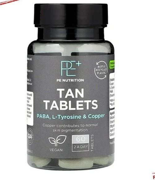 Holland & Barrett TAN Tablets 60 Coated Caplets 2 A Day Natural Skin Sunless PE+