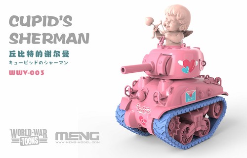 Kits de Modelo de Tanque de Plástico Meng WWV-003 Cupido's Sherman Q Edition - Imagen 2 de 2