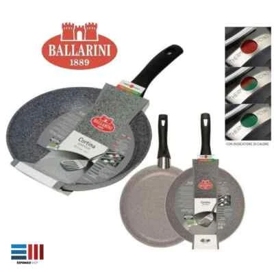 Padelle Ballarini Granitium Cortina Eco Induzione Pietra cm 20 22 24 26 28 30 32