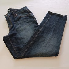 Faded Glory High Rise Blue Denim Women's Spandex Straight Leg Stretch Jeans 18A