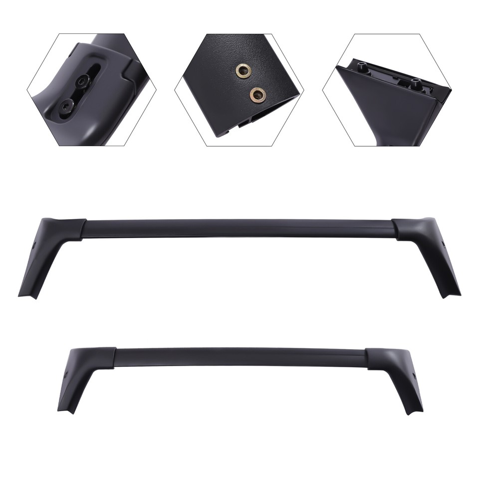 Roof Rack Cross Bar Crossbars Top Rail Luggage Black For 20212022