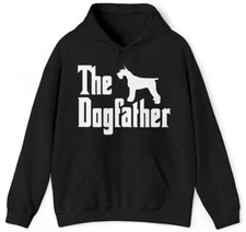 Schnauzer Dad Hoodie Gift Miniature Standard Schnauzer Hood Sweatshirt Fathers