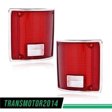 Tail Light Lens Fit For 1975-86 Chevrolet C10 Set of 2 Driver and Passenger Side