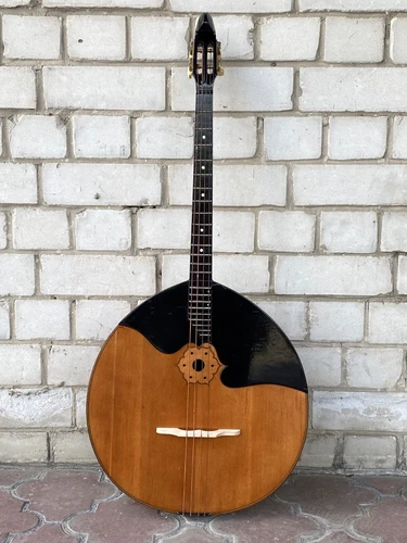 Rare Domra BASS original concert vintage Soviet Era folk Instrument art. Simakov