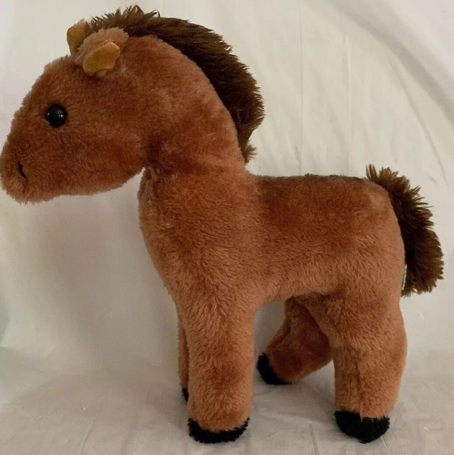 VINTAGE 1975 DAKIN BROWN HORSE PLUSH STUFFED ANIMAL HANDSOME eBay