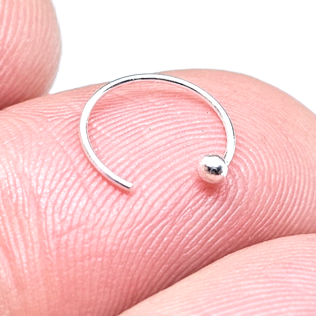 Bague De Nez En Or 10k - Cerceau Fendu 22g, Diamètre 8mm, Fabrication Thaïlande