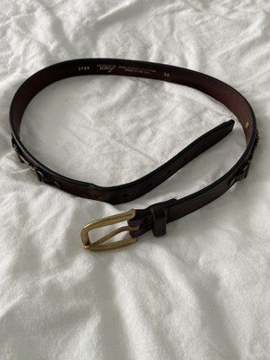 Tory English Bridle Dark Brown Leather Belt Horsebit  display picture 3