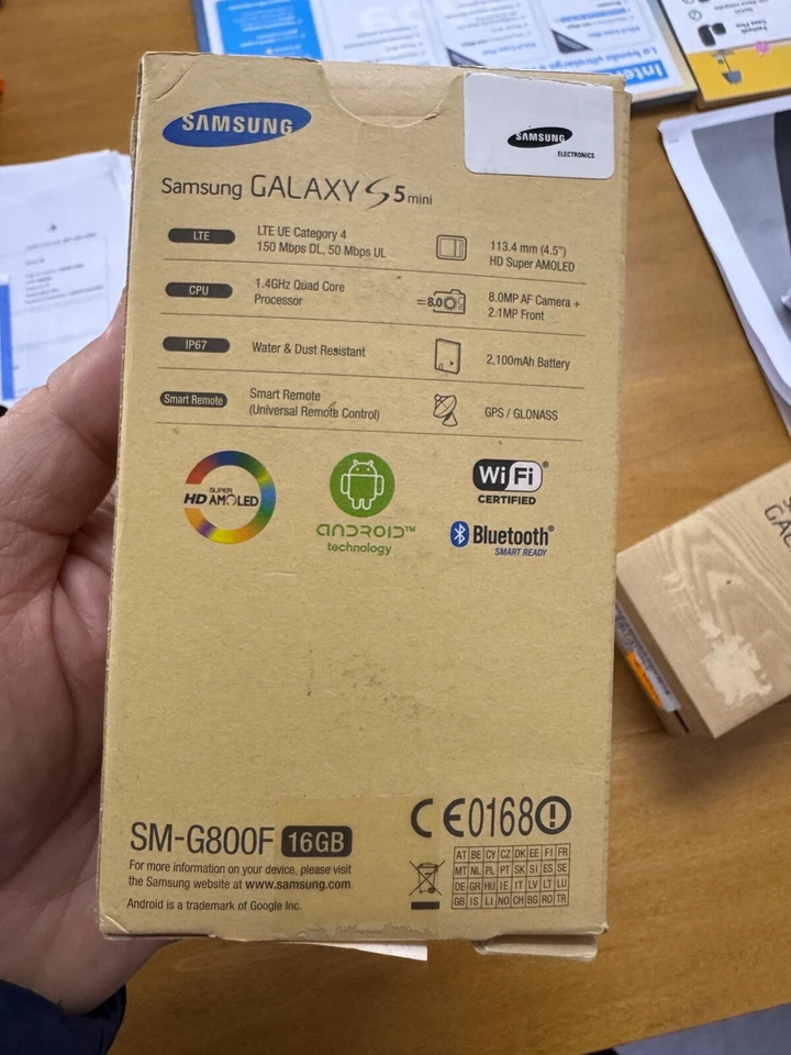 SAMSUNG GALAXY S5 MINI 16GB BLACK BLUE SM-G800F - 2 anni di GARANZIA (NUOVO) - Immagine 3 di 3