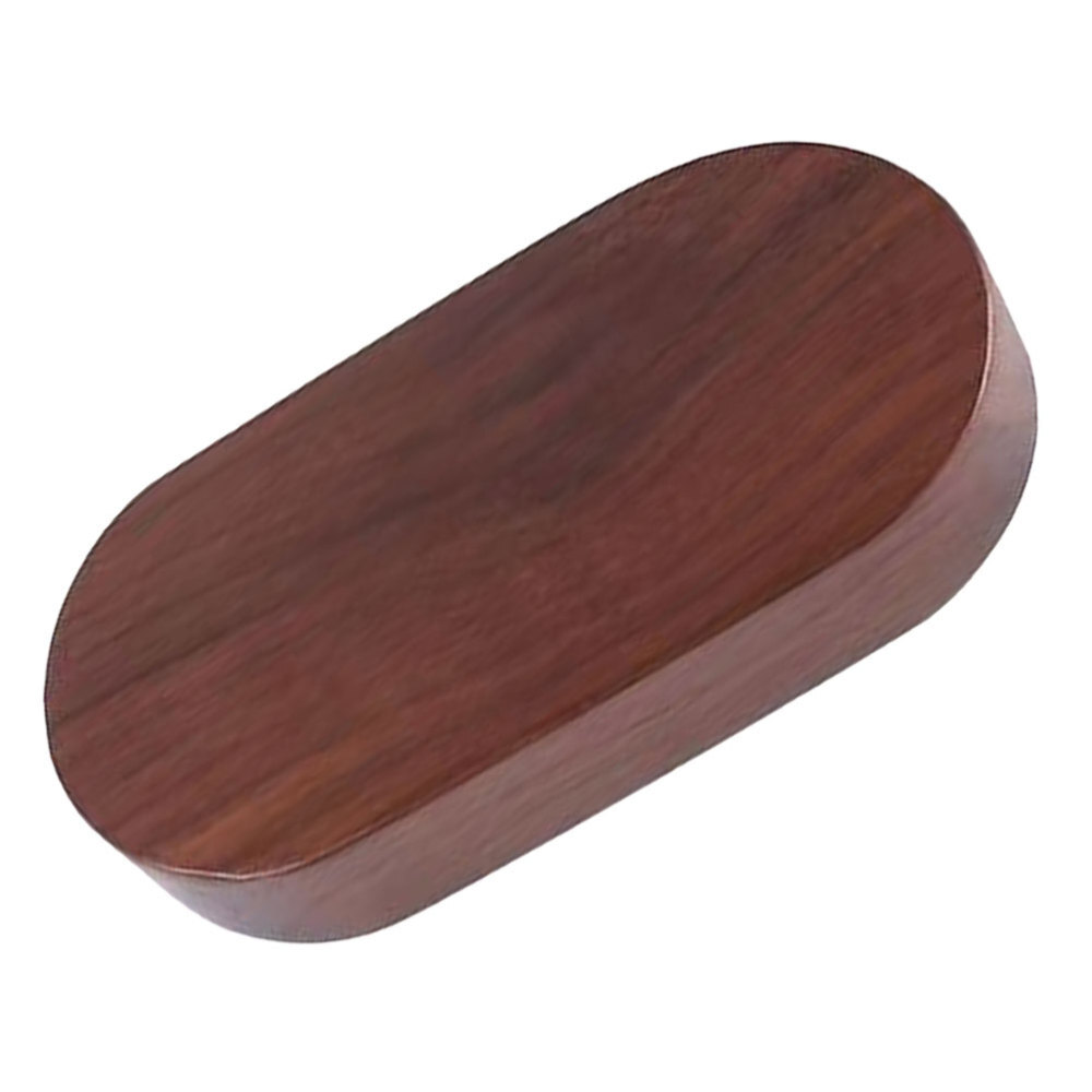 Walnut Wood Pedestal Stand for Figurines Aromatherapy Display