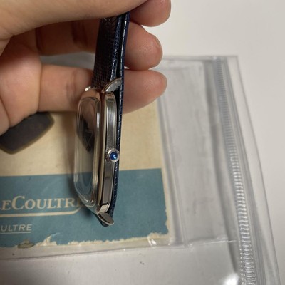JAEGER LECOULTRE VOGUE 18KWG REF.9046 JUMBO RECTANGULAR TWO-TONE 