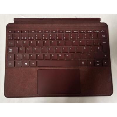 Microsoft Surface Go 1-4 Tastatur Hülle Spanisch QWERTZ Layout Burgund