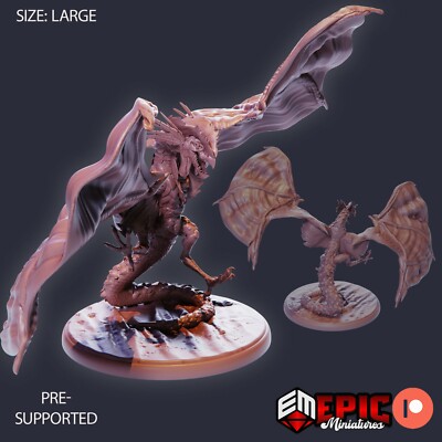 Cockatrice A Epic Miniatures Monster RPG D&D Pathfinder 3D Print