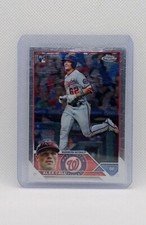 Alex Call 2023 Topps Chrome Baseball Rookie Card RC Washington Nationals. rookie card picture
