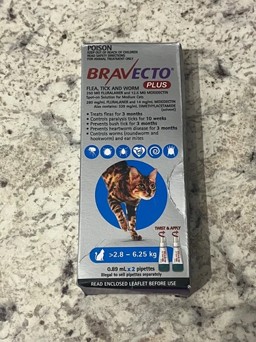 PREVENTION FOR CATS - 2 TUBES - 6-14 lbs. NEW UNOPENED BOX