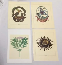 Vintage SWISSAIR In Flight Menu Lot 1973 North America Hostelry Sun Cavalrymen