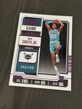 2023-24 Panini Contenders Game Ticket Purple Foil /199 #100 NICK SMITH Jr. RC