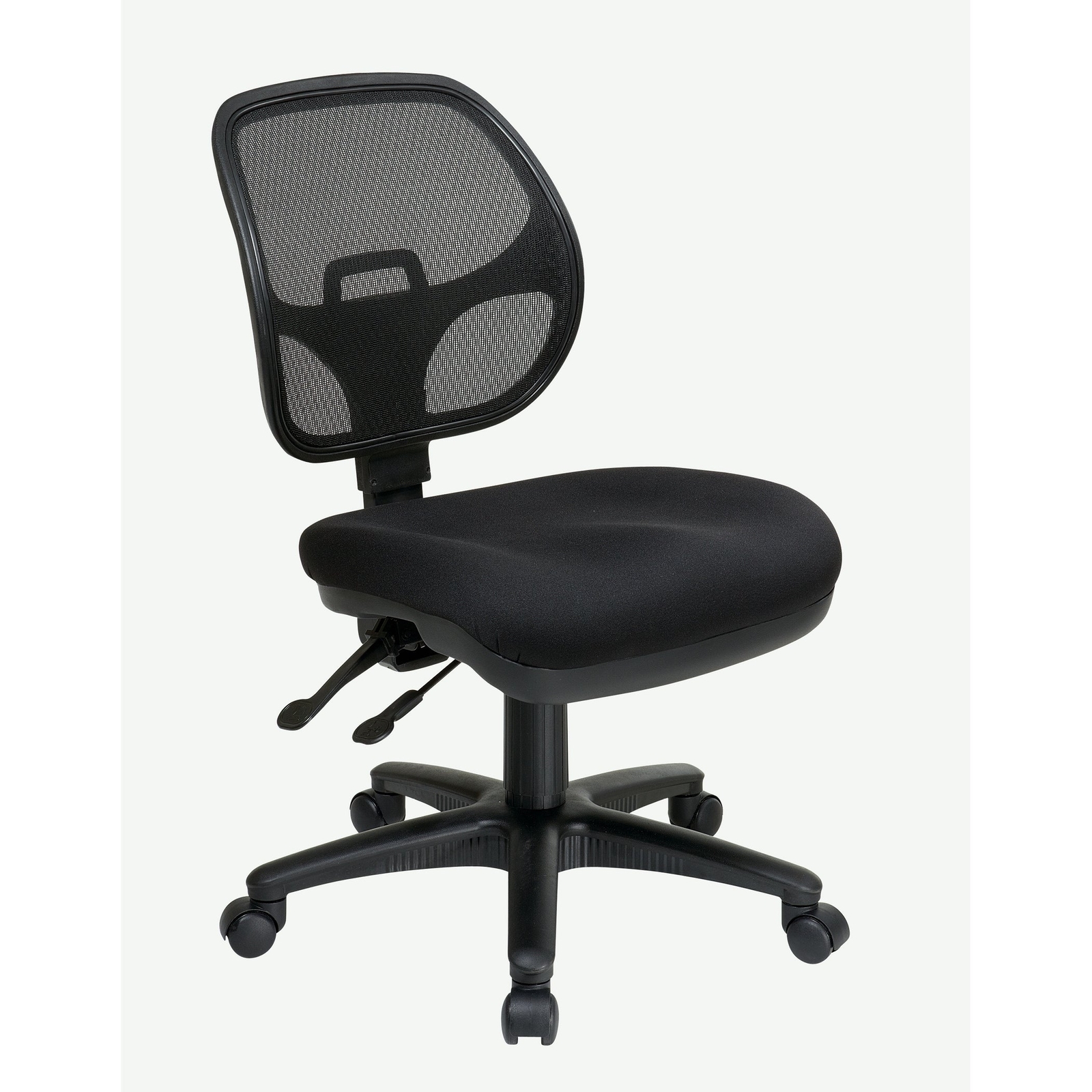 ergonomic armless task chair