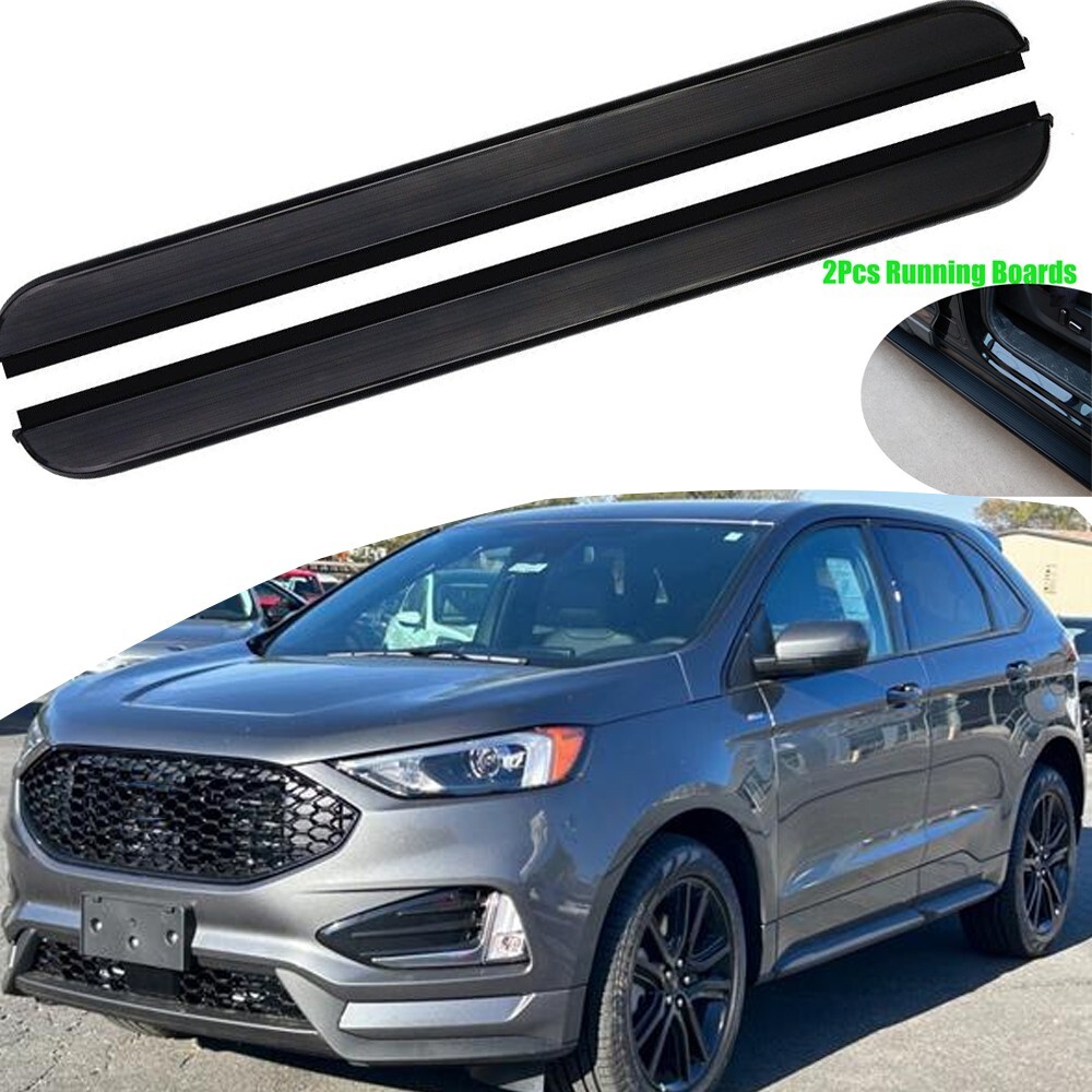 2Pcs Running Boards Side Step Nerf Bar Fits for Ford Edge 2015-2024 Aluminum