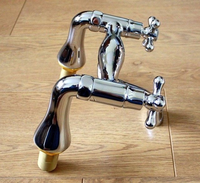 Plumbsure Azure Chrome Finish Bath Mixer Tap Modern Plumbing Bathroom