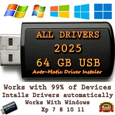 ALL DRIVERS 2025 64GB USB Auto-Matic Driver Installer Every Tech Should Have One