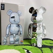 Bearbrick 400% Electroplated Sorayama 2G Daniel 28cm High Decorative Ornament