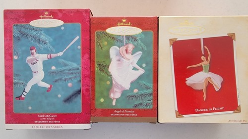 Hallmark Ornament Lot - Ballet, Angel, Baseball, Kinkade, Hollyday Hill & Mor - Picture 2 of 3