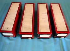 4 Vtg BAUSCH  LOMB 2 1/4" x 2 1/4" Photo Transparency SLIDE TRAYS