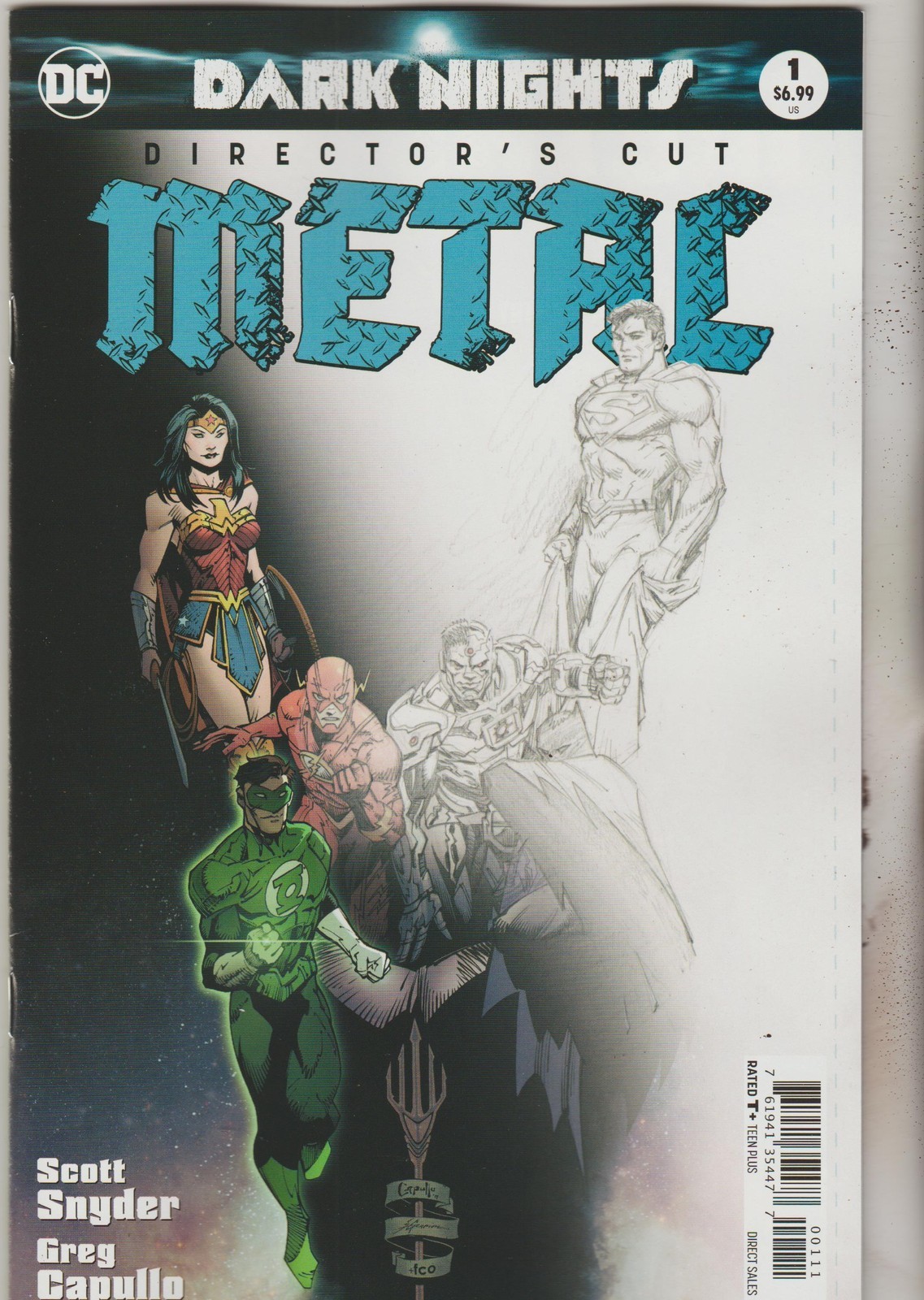 DC COMICS DARK NIGHTS METAL #1 DIRECTORS CUT FEBRUARY 2018 1ST PRINT NM