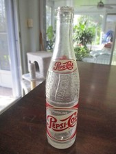 swirled embossed vintage  Duraglas 10 oz Pepsi Cola Sparkling glass