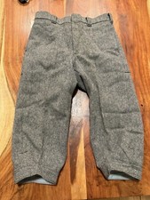 Woolrich Wool Knickers Mens 30x23 Skiing Riding Heirloom Hunt Gray Tweed Vintage