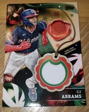 2024 Topps Holiday CJ Abrams Patch Relic RC-CA Nationals
