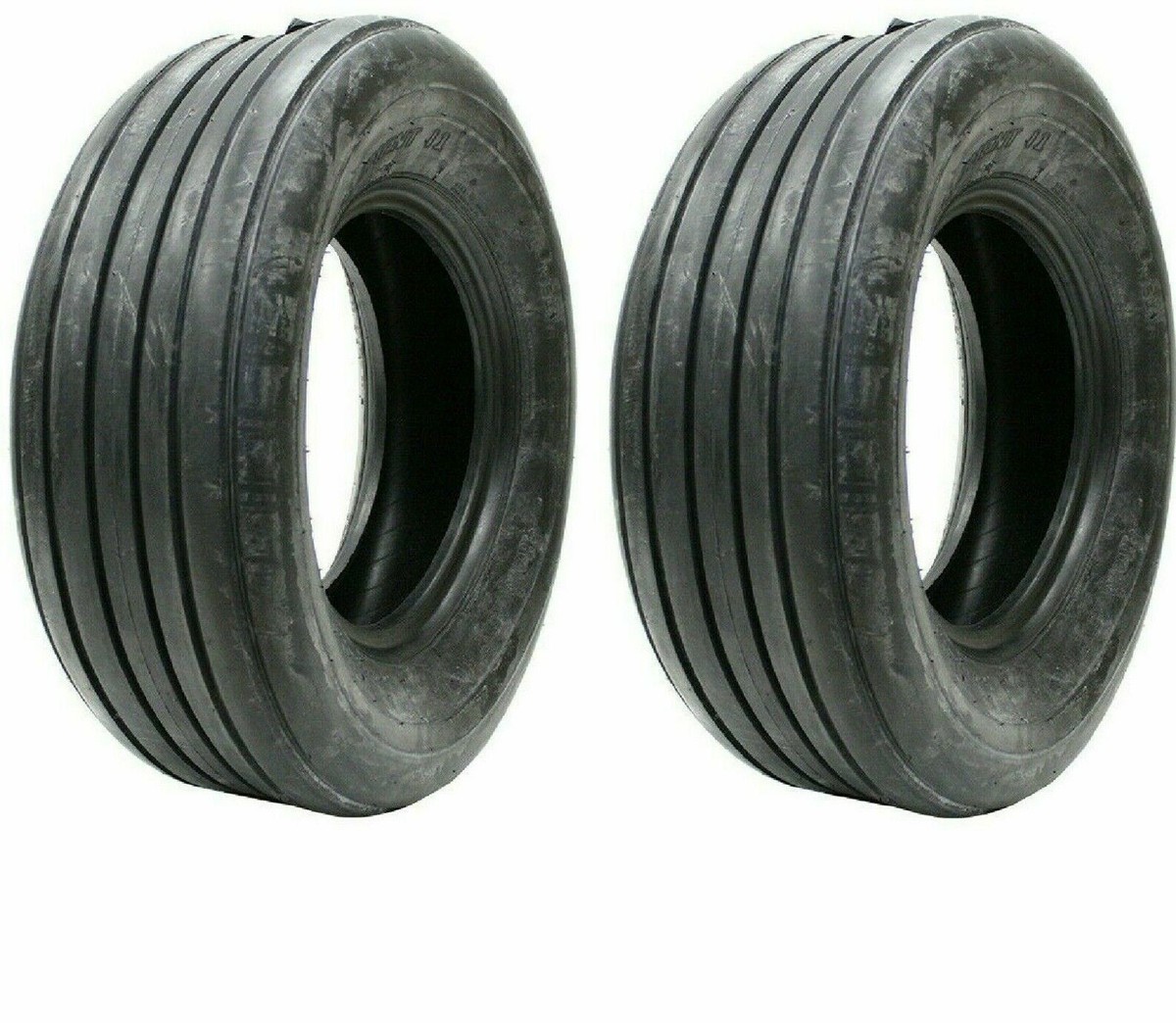 Two 5.90-15 590-15 5.90x15 Rib Implement Tires Farm Wagon Hay Rake
