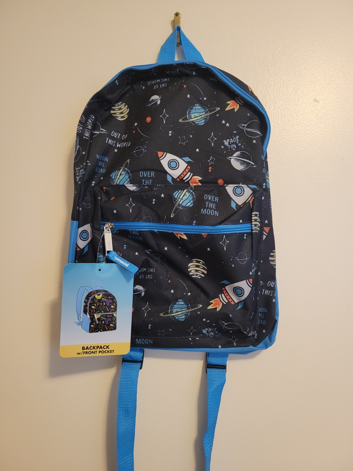 Mochila temática espacial para niños