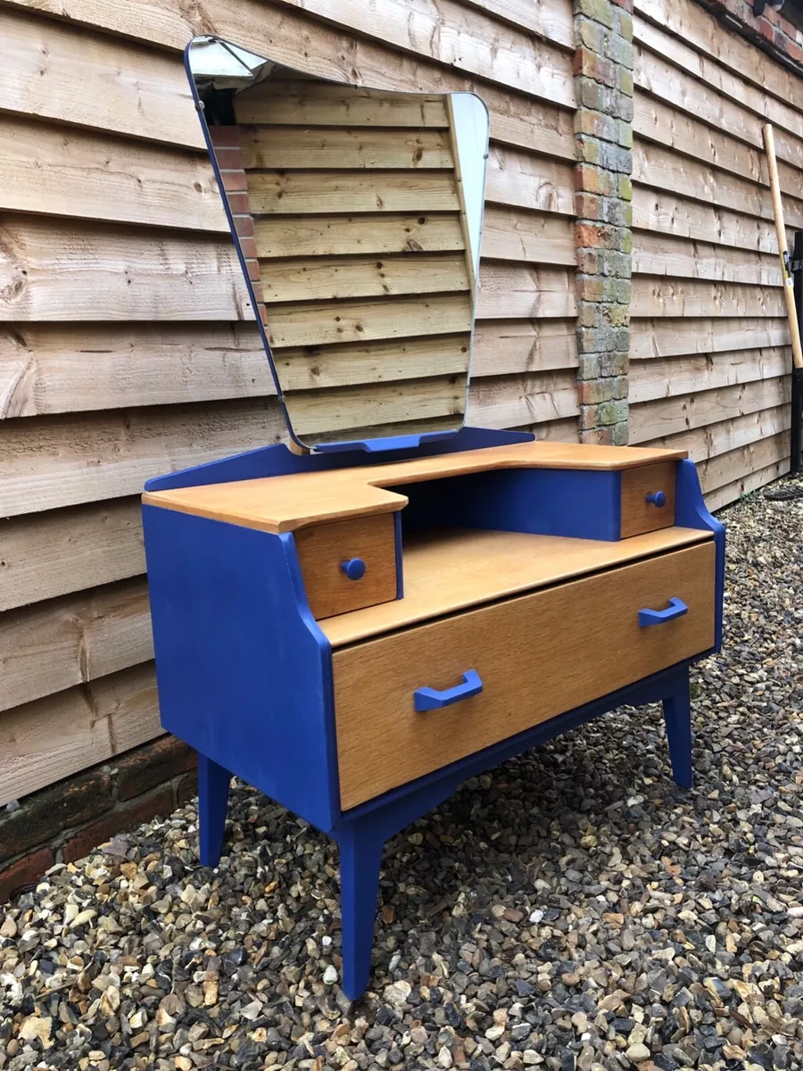 1950s retro G Plan dressing table E Gomme Brandon range upcycled and waxed