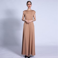 Women Muslim Abaya Sleeveless Long Dress Ramadan Islamic Maxi Robe Kaftan Turkey