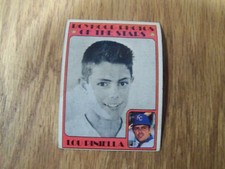 LOU PINIELLA BOYHOOD PHOTOS OF THE STARS 1972 TOPPS  BASEBALL CARD # 491