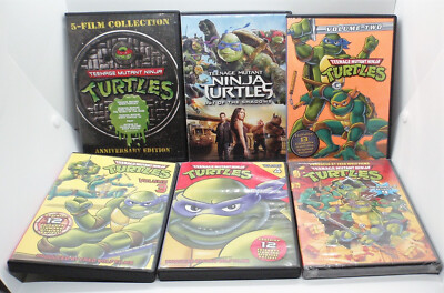 TEENAGE MUTANT NINJA TURTLES DVD Lot 6 Movies & TV Volumes 2 3 4 Season 9 TMNT 