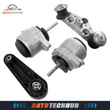 4PCS Engine Mount Kit For Porsche Panamera 4.8L V8 S 4S GTS Hatchback 2010-2016