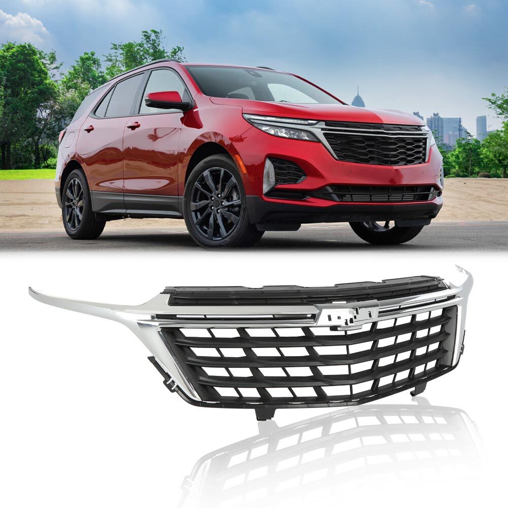 Fit For 2022 Chevrolet Equinox Front Chrome & Black Grill Assembly 