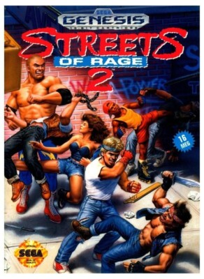 Sega Genesis Classic - Streets of rage 2 Video Game Cover Poster 11x15