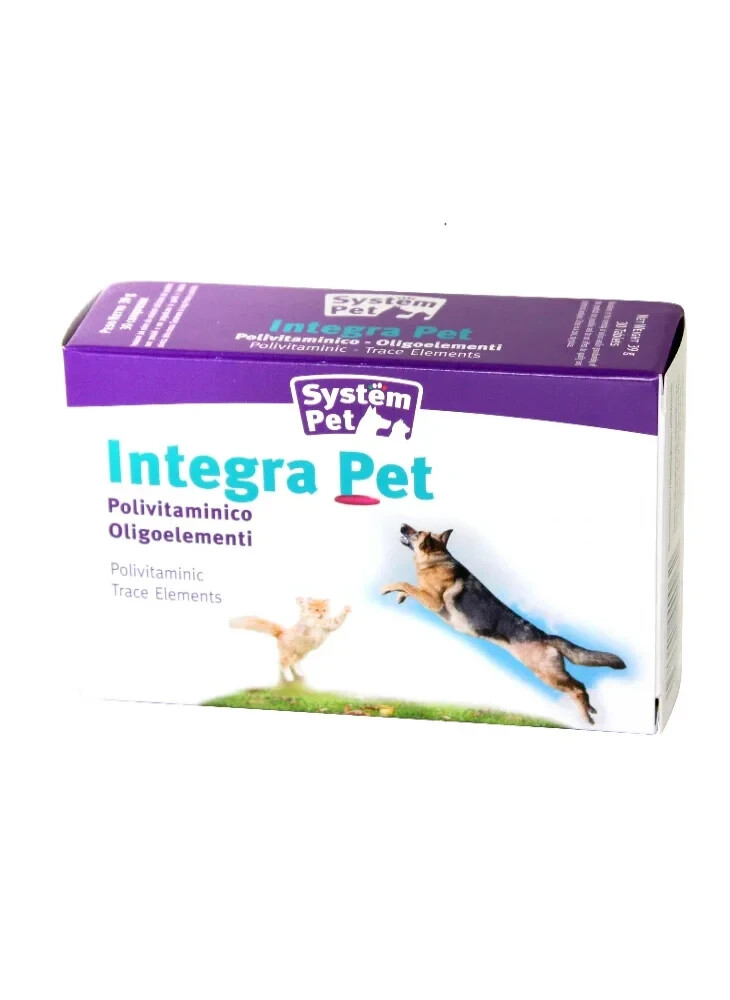 system pet Multivitaminico cane/gatto Integra Pet 30 compresse