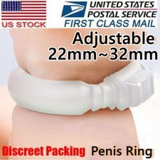 Adjustable Silicone Penis Enhancer Prolonging Cock Ring Delay Ejaculation Men