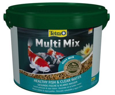 10 L TETRA Pond Multi Mix Fischfutter alle Teichfische Flocken Sticks Wafer