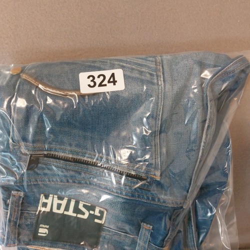 Pantalones de mezclilla G Star Raw Attacc para hombre 34 x 32 rectos desgastados botón mosca azul *DEFECTO* - Imagen 18 de 18