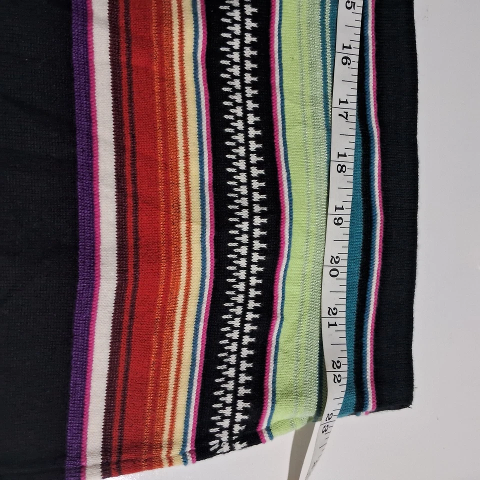 Falda Lápiz Lauren Ralph Lauren Rayas Mezcla Lino Para Mujer Azteca Boho 3X Foto 3 de 4